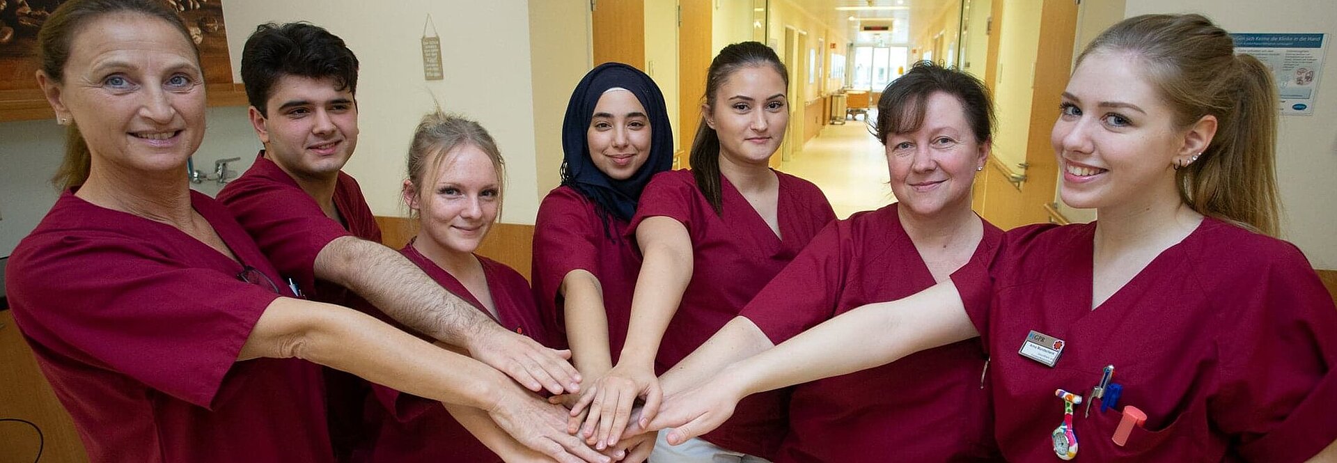 Teamfoto Mitarbeiter der Pflege