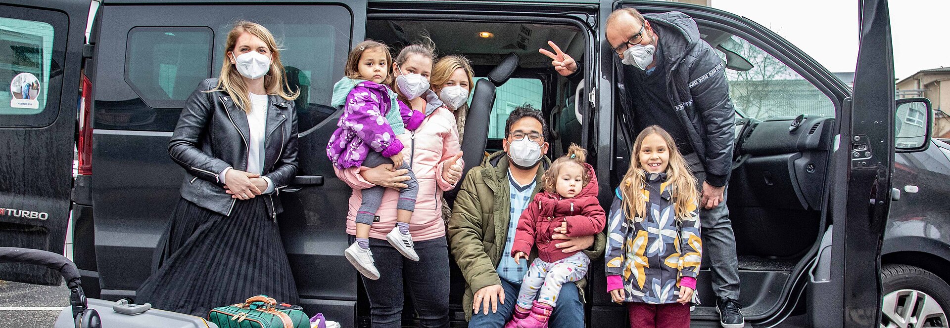 Flüchtlingsfamilie mit Ärzten