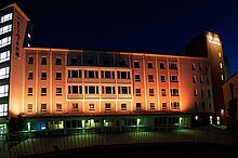 GPR Klinikum orange beleuchtet