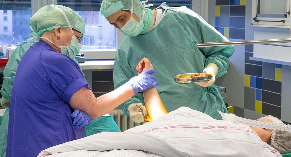 Ambulante Operation am Unterarm