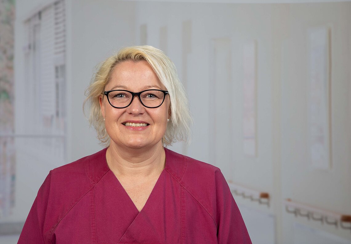 Konstanze Waldhaus, onkológiai ápoló és palliatív ápoló a GPR Klinikumon