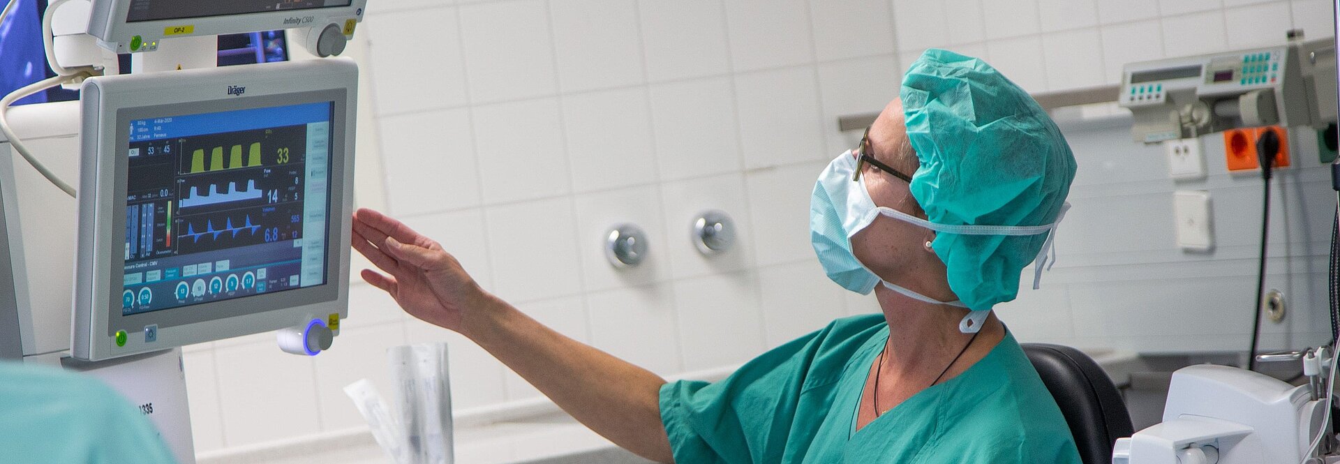 Anästhesistin im OP