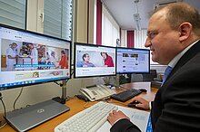 GPR Geschäftsführer Achim Neyer am Monitor