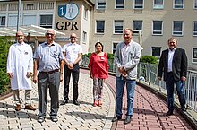 Gruppenfoto Direktion und Patientenfürsprecher