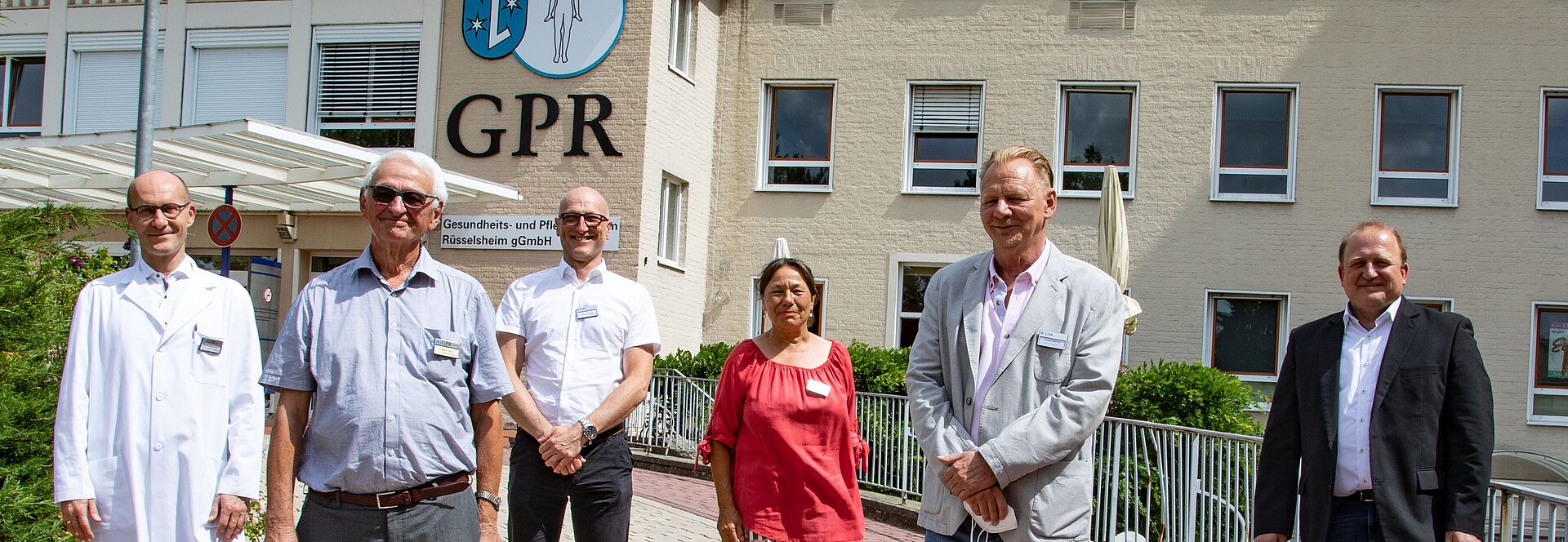 Gruppenfoto Direktion und Patientenfürsprecher