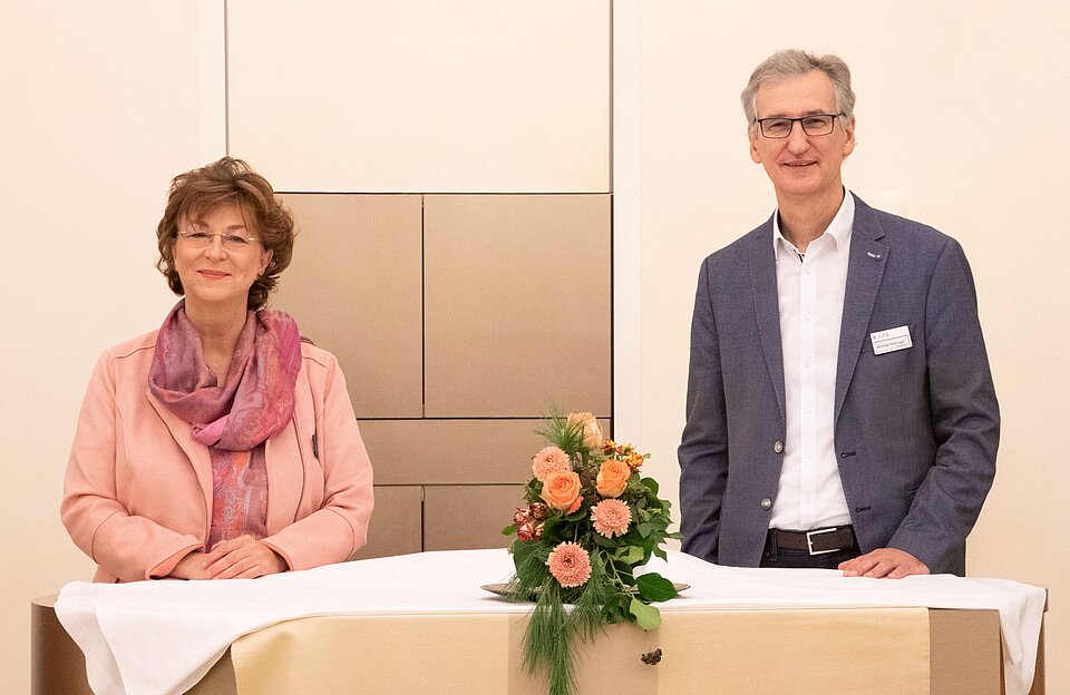 Pfarrerin Loretta Stroh und Pastoralreferent Winfried Reininger